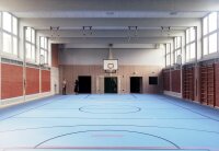 Nach dem Wasserschaden wurde in der Turnhalle ein neuer Schwingboden eingebaut. Nach dem Wasserschaden wurde in der Turnhalle ein neuer Schwingboden eingebaut.