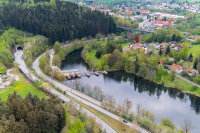 Dank des Riedbergtunnels ist das Verkehrsaufkommen auf der B 11 in der Stadt Regen kaum zu spüren.