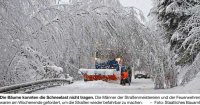 Schnee fordert Mensch und Maschinen © StBA Passau