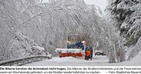 Schnee fordert Mensch und Maschinen