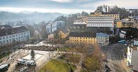 Am Fuß des Spitzbergs, unterhalb der Löwenbrauerei, werden die Gebäude weggerissen und durch Neubauten für die wachsende Uni ersetzt. Der Planungs-Wettbewerb dafür ist europaweit ausgeschrieben.