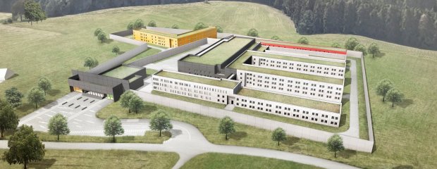 Neubau JVA - Perspektive Neubau JVA - Perspektive