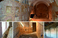 Die Sanierungsarbeiten in Sakristei, Gruft und Unterbau der Aldersbacher Asamkirche haben begonnen.