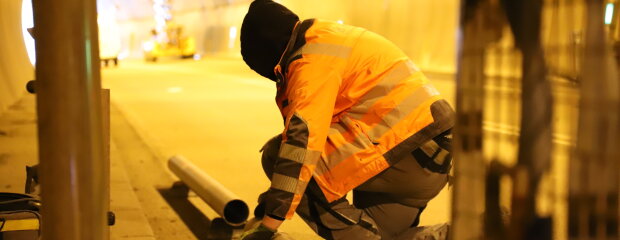 Im Riedbergtunnel in Regen werden die Löschwasserleitungen verbessert.