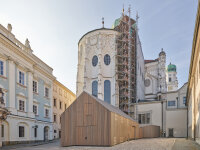 Das neue Werkstattgebäude der Dombauhütte ist fertiggestellt.