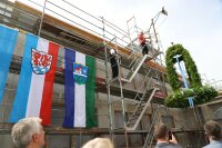 Richtfest für den Erweiterungsbau der Außenstelle des Bayerischen Landeskriminalamtes in Wegscheid.