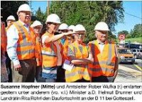 B 11; Baustelle macht gute Fortschritte