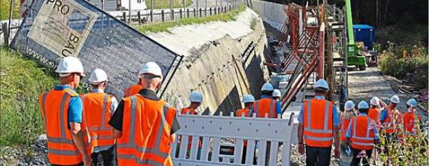 B 11; Baustelle macht gute Fortschritte