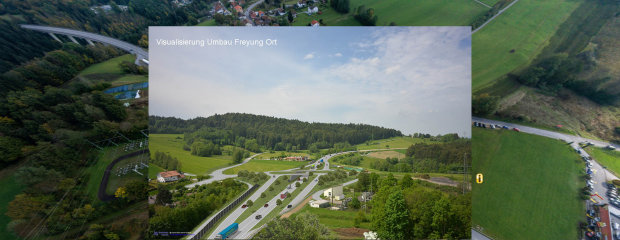 Auf einer eigenen Projektseite informiert das Staatliche Bauamt Passau über die Planungen zum Knoten Freyung-Ort.