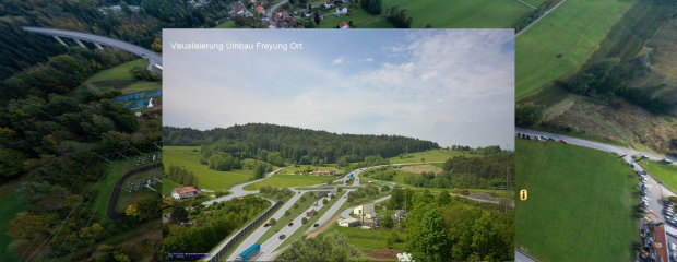 Auf einer eigenen Projektseite informiert das Staatliche Bauamt Passau über die Planungen zum Knoten Freyung-Ort. Auf einer eigenen Projektseite informiert das Staatliche Bauamt Passau über die Planungen zum Knoten Freyung-Ort.